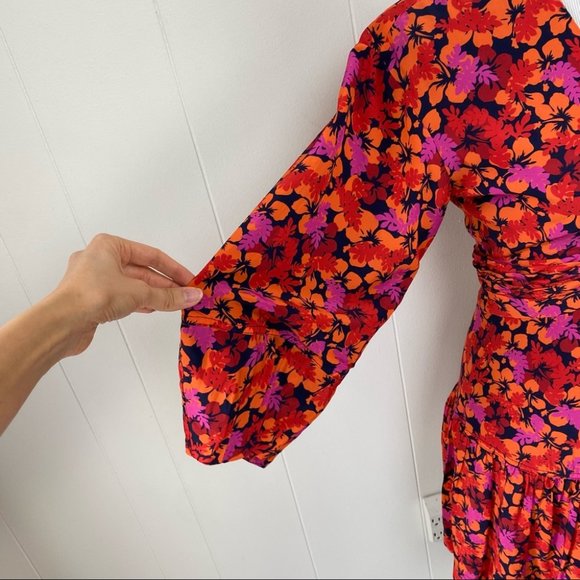 Derek Lam Talia Floral Babydoll Cutout Dress - Picture 8 of 16